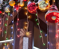 Гирлянда бытовая электрическая бахрома/мульти 100-001