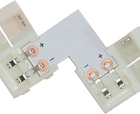 Комплект L коннекторов с соединителем для светодиодной ленты (8мм) LD184