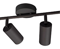 Светильник настенно-потолочный под лампу PCL 0404 4*GU10 BL черный IP20