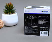 Настенный светодиодный светильник 2*3W 450Lm 3000K черный IP54 DH012