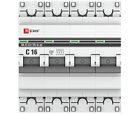 Автоматический выключатель EKF ВА 47-63 4P 4,5kA 16 А