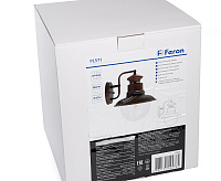 Светильник садово-парковый  60W 230V IP44 коричневый, PL571