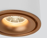 Светильник светодиодный 15W 4200K белый/матовое золото DLR031