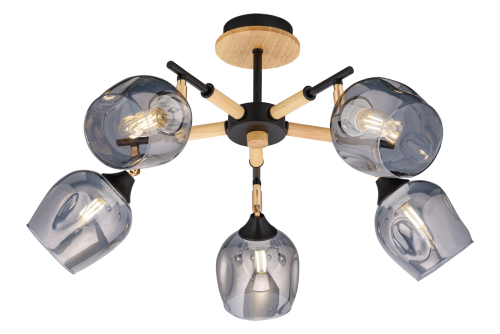 Люстра 4714/5 BK+FGD Люстра 4714/5 BK+FGD