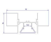 Профиль под натяжной потолок для ленты ILLUMINATION GP4000AL