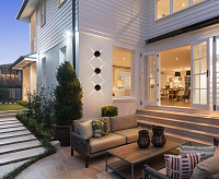 Настенный светодиодный светильник 1545 TECHNO LED BEAM черный IP54 сн/пр