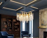 Люстра ROXANA 65 E14x8 R-600x1200-GOLD/CRYSTAL-220-IP20