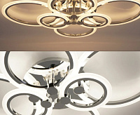 Люстра светодиодная "EUROPA" 132W 6R-APP-790/560/115 CHROME/White-220-IP20