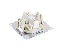 Катрин Розетка компьютерная 2-ая RJ45 золото GLS00-7109-08