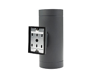 Настенный светильник PWL 20590 2*GX53 GR серый IP65 JAZZway