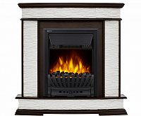 Портал Scala 26/30 камень сланец скалистый белый, шпон темный дуб