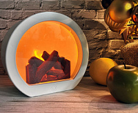 Светодиодный светильник "Миникамин" с эффектом пламени TL-956B, черный сн/пр