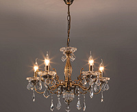 Люстра бронза/тонированный хрусталь 10109/6 Strotskis