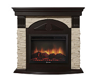 Портал Torre 25U (угловой) камень слоновая кость, шпон темный дуб