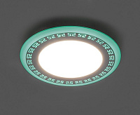 Светильник встраиваемый&nbsp;&nbsp;6W с синей подсветкой AL2440 сн/пр