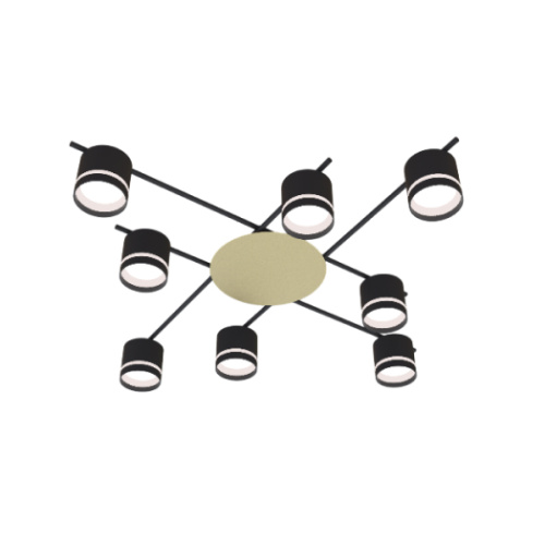 Люстра CL-BRIGHT-R001-GX53*8 BK