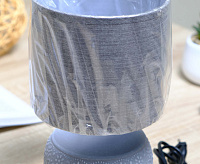 Настольная лампа ALFA 1xE14 R-125x150x265-GRAY/GRAY-220-IP20