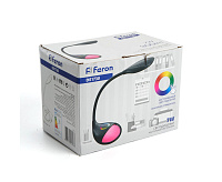 Настольная лампа 7W, 6000-6500K, 100-240V, черный DE1730 сн/пр