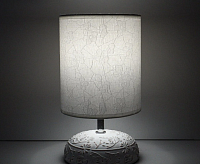 Настольная лампа GAMMA 1xE14 R-150x150x265-WHITE-220-IP20