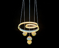 Люстра светодиодная Е-СВЕТ (Л)) 58011-4 белый/золото