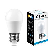Лампа светодиодная 11W E27 230V 6400K LB-750 шар (Feron)