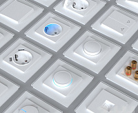 Веркель Выключатель 1-кл (белый) WL01-SW-1G/W1110001