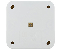 LK STANDART Розетка 1-ая с/з со шторками открытая установка белый 813204