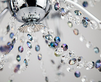 Люстра металл 10069/8 хром/прозрачный хрусталь сн/пр