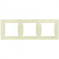 SEDNA Рамка 3-ная горизонтальная беж SDN5800547