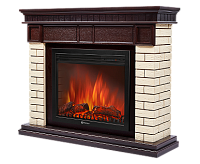 Портал Bricks 30 камень бежевый, шпон темный дуб