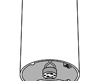 Светильник потолочный GU10 230V IP20 WH/GL PDL-R 14080