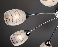 Люстра 30127/8 хром (с плафонами)