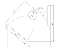 Спот 70112/1 черный