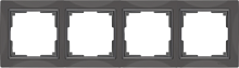 Веркель Рамка на 4 поста (серо-коричневый,basic) WL03-Frame-04 сн/пр