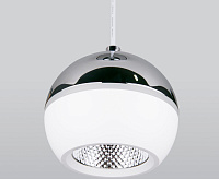 Подвесной LED светильник DLS023 9W белый/хром сн/пр