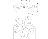 Люстра 30102/5 хром