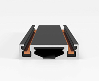 Flat Magnetic Шинопровод накладной черный 2м