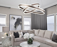 Люстра светодиодная 455/2 коричневый сн/пр