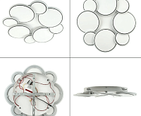 Люстра светодиодная "INDIGO" 90W 8R-RC-500/60 -WHITE/BLACK/WHITE-220V-IP20