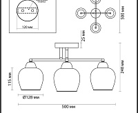 Люстра MODERNI DESIREE 5224/4С черный-хром