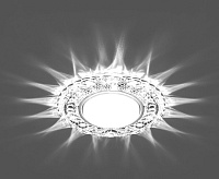 Светильник с подсветкой GX53 CD4024 15W 4000К прозрачный хром