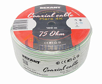 Кабель (спутниковый) MARS 4K Cu/Al/CuSn 75 Ом белый 01-2501 сн/пр