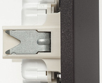 GLOSSA Розетка 2-местн б/з шоколад GSL000820