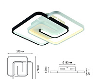 Люстра светодиодная Jenny 66W 3950K-4400K 6102-101