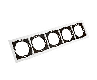Мия Рамка 5 постов, белая магнолия, PFR00-3005-01