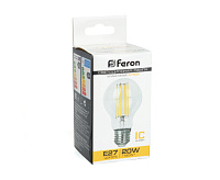 Лампа светодиодная FILAMENT 20W E27 2700K LB-620  шар (Feron)