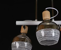 Люстра светодиодная 2008/3-А CR+BR+WT