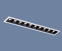 Светильник точечный встраиваемый 9922 20W 4200K белый/черный