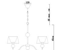 Люстра A4011LM-5CC
