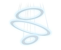 Cветильник светодиодный подвесной FA432 WH 160W белый (ПДУ Радио 2,4)